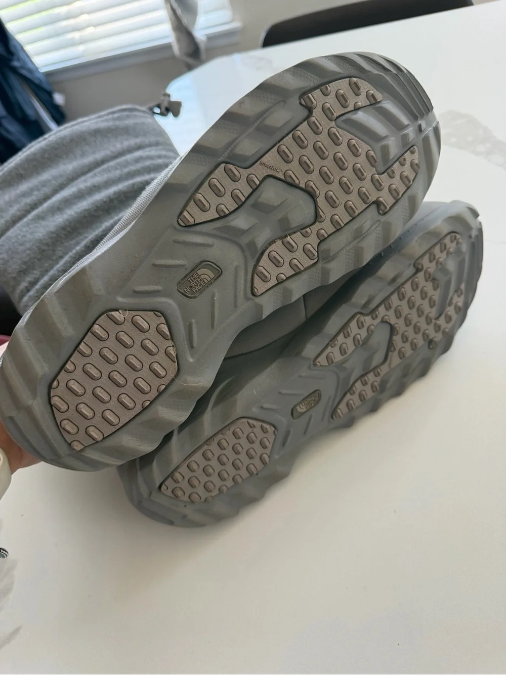 Womens The North Face Heat Seeker 200 Gray Fleece Tall Snow Winter Boots Size 11
